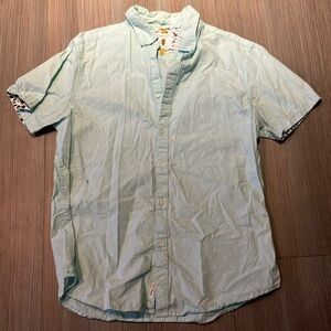 Denim & Flower Blue Casual Button Down Shirt